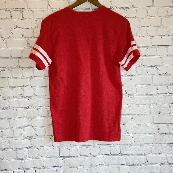 LAT Red and White America Tee Shirt - Picture 3 of 8